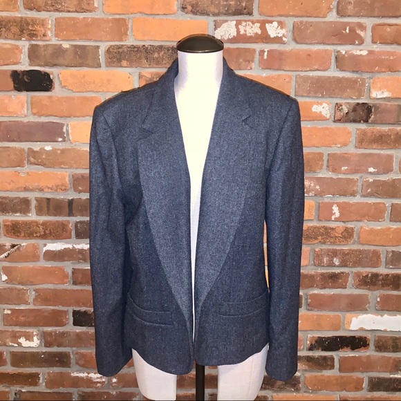 Pendleton Womens Gray Single Button Wool Blazer Size 14 - Picture 1 of 7